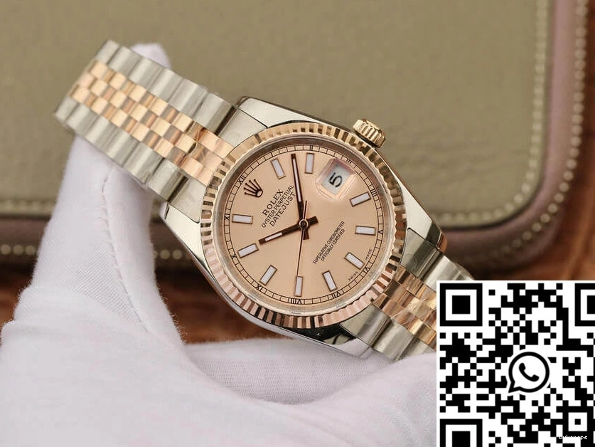 Pink Rose Rolex Dial Gold 116231 GM Factory 36MM Datejust 1217